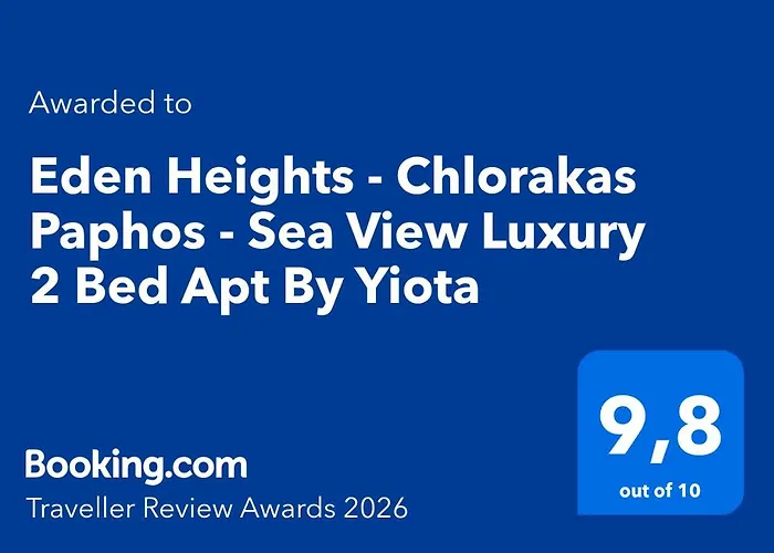 Eden Heights - Chlorakas Paphos - Sea View Luxury 2 Bed By Yiota Klorakas